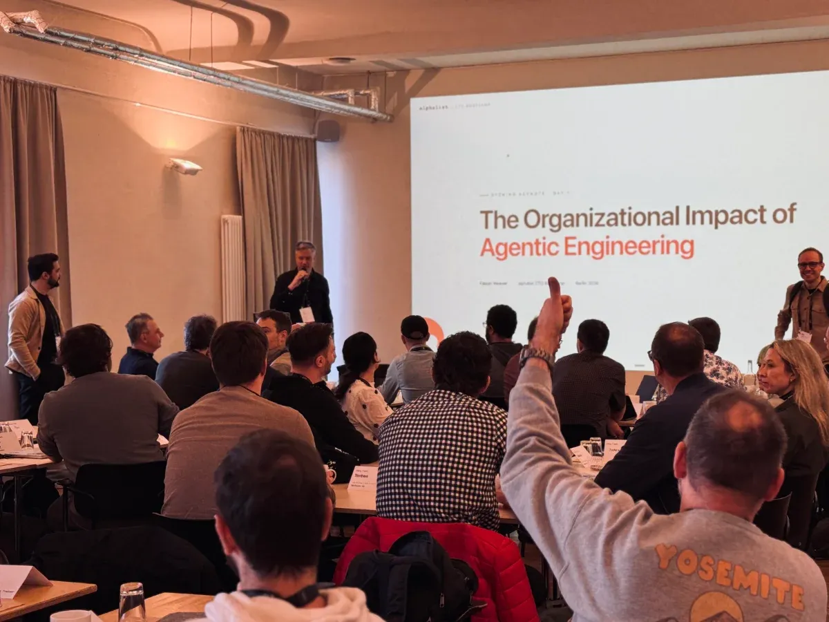 A bootcamp session on the organizational impact of agentic engineering
