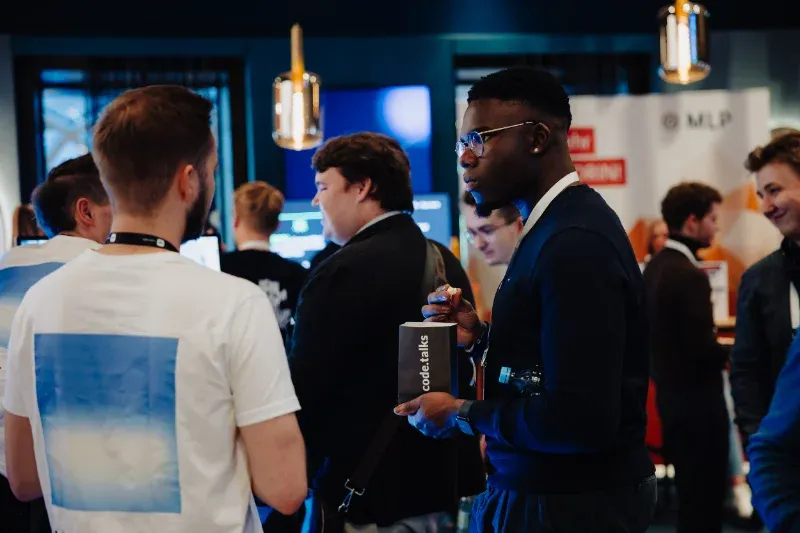 The code.talks expo floor