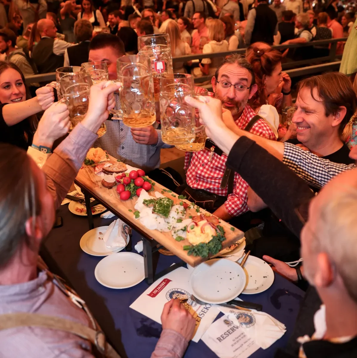 A toast at the alphalist Oktoberfest